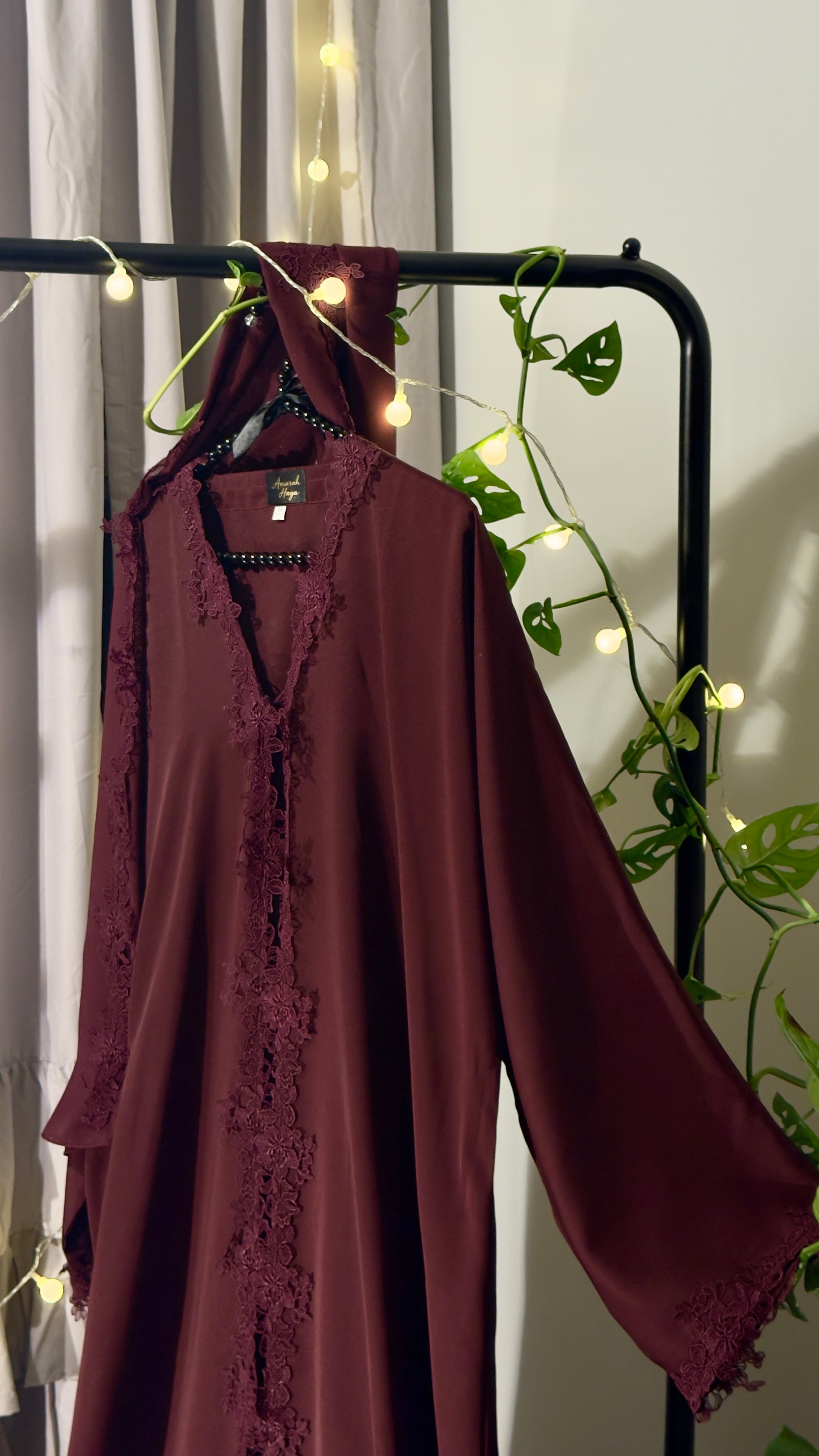 Crimson Hour Abaya