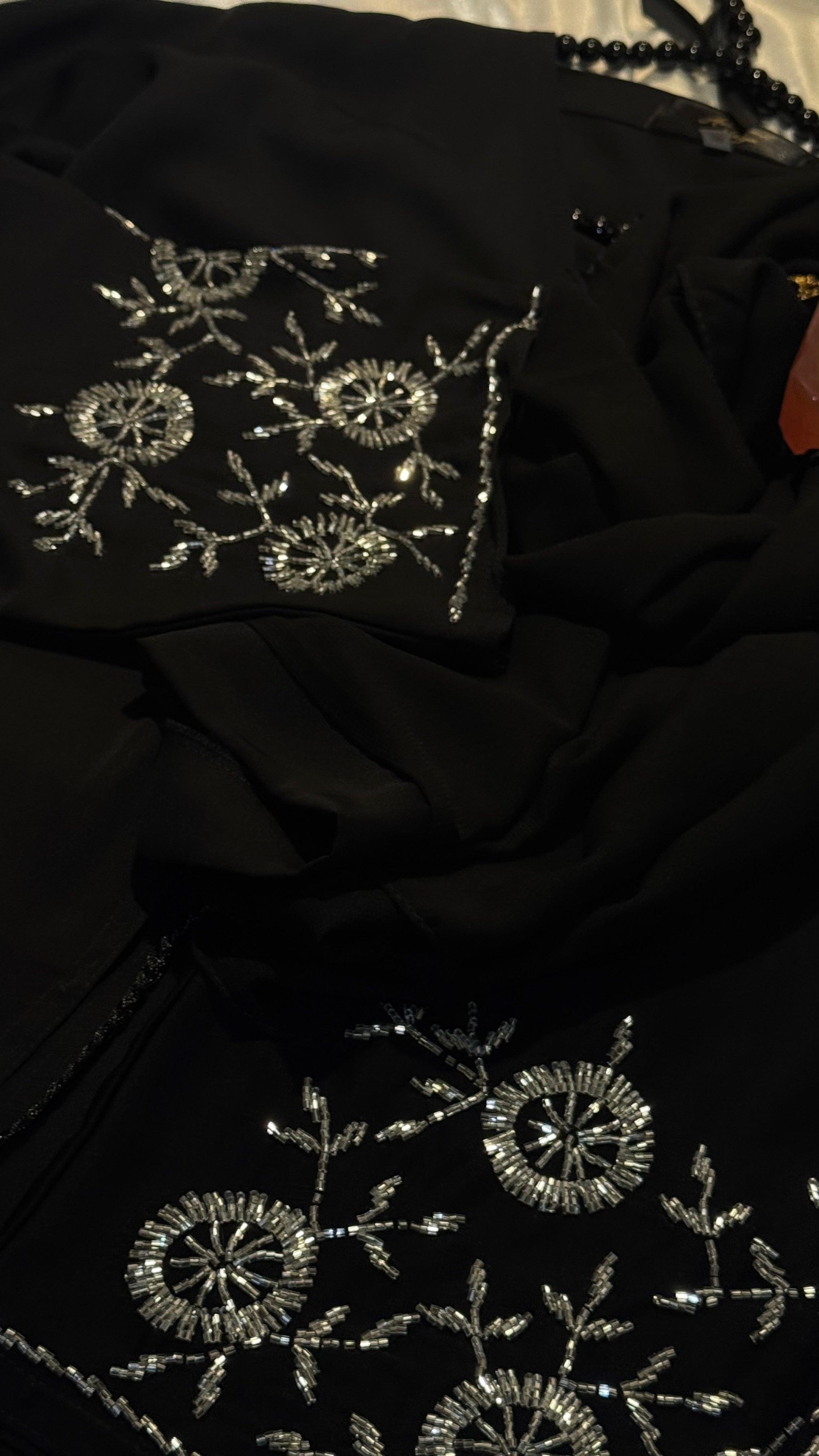 Silver Eclipse Abaya