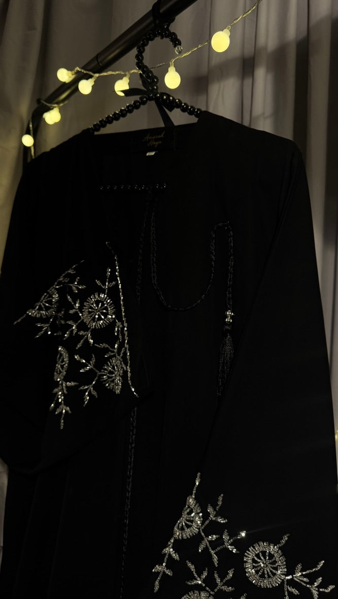 Silver Eclipse Abaya