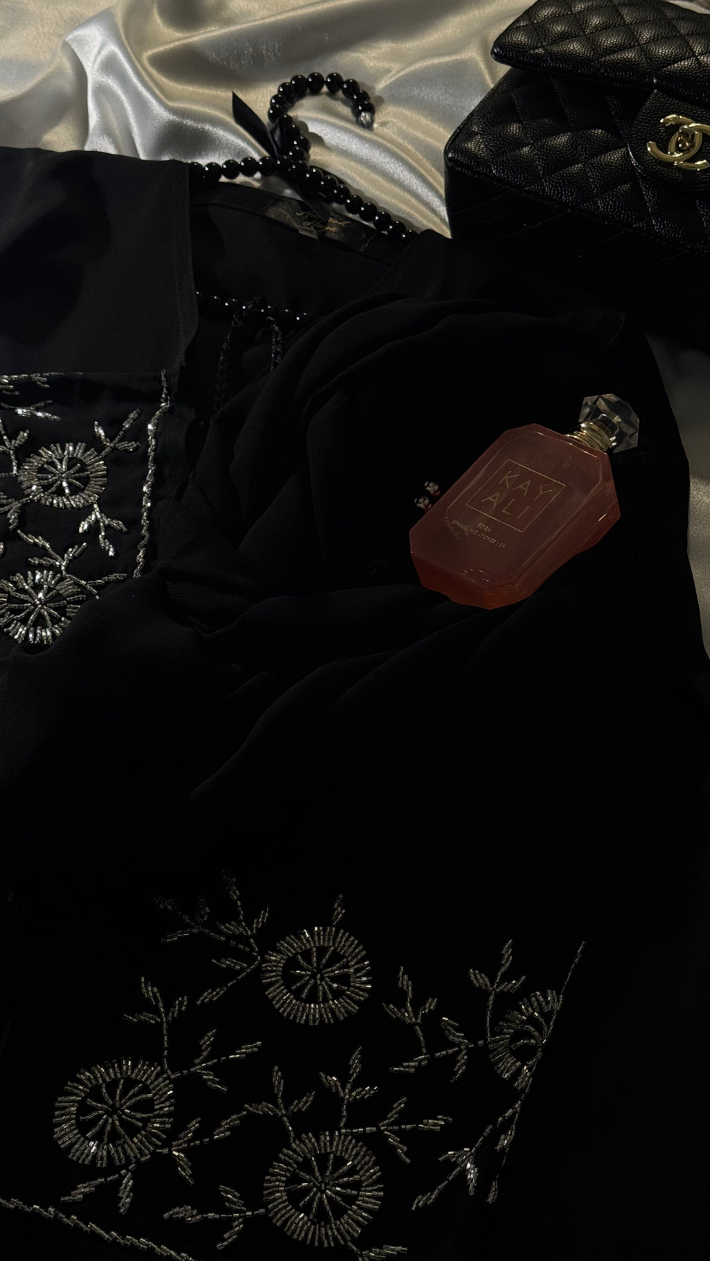 Silver Eclipse Abaya