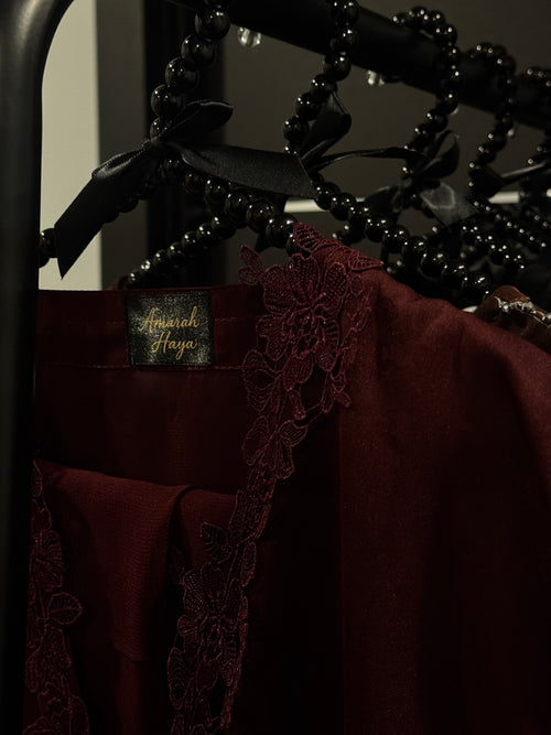 Crimson Hour Abaya