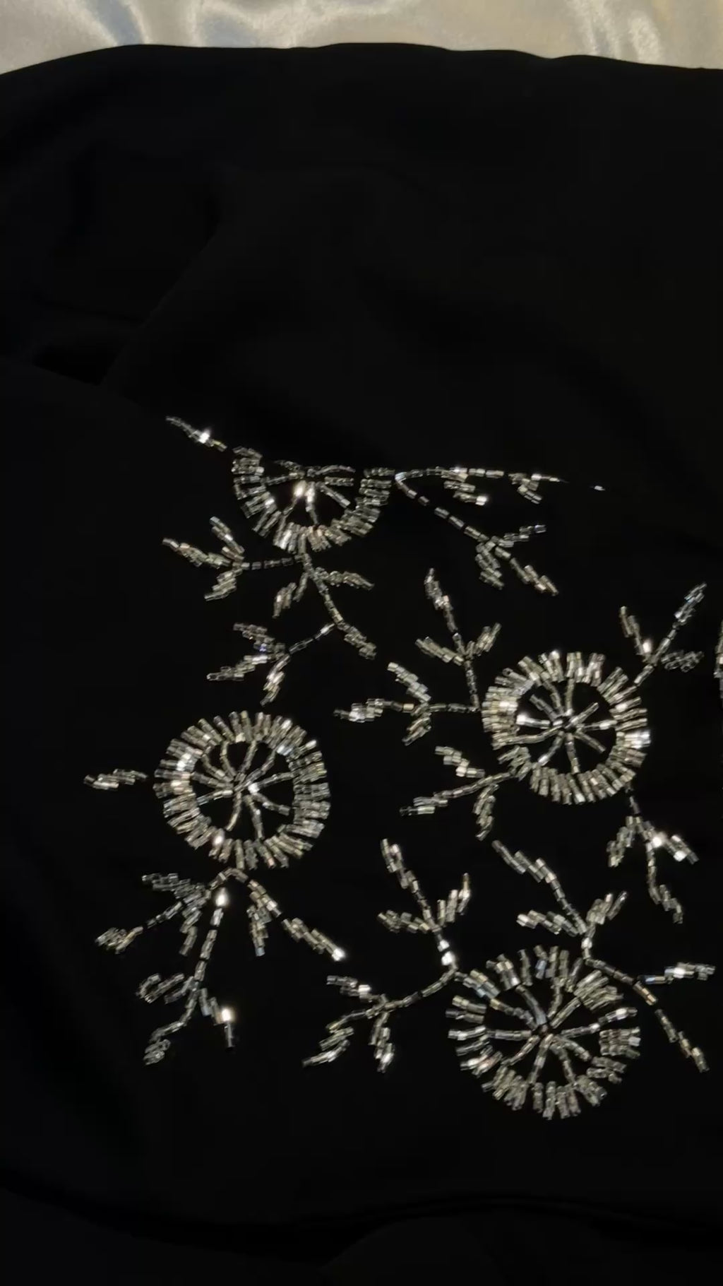 Silver Eclipse Abaya