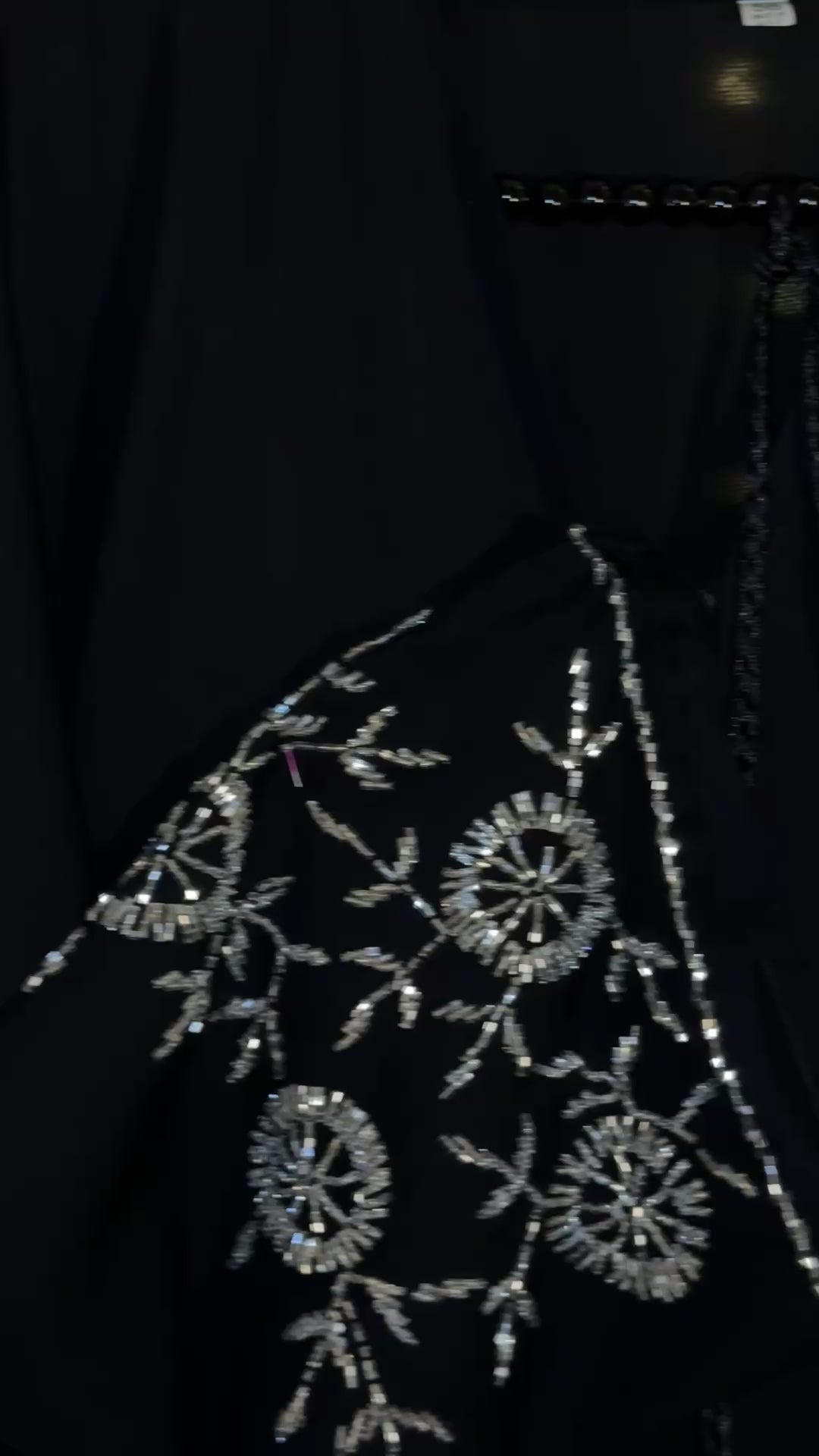 Silver Eclipse Abaya